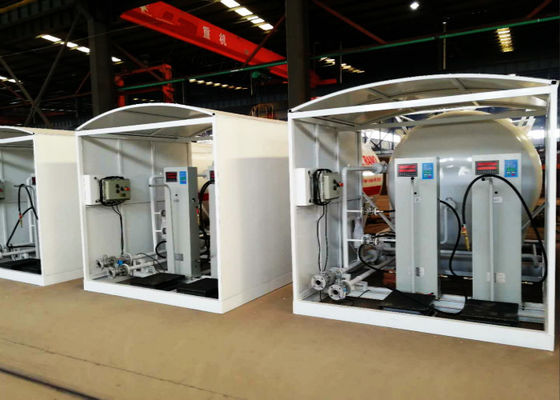 10CBM / 10000 Liters LPG Gas Storage Tank With Dispenser Equipments And Scales