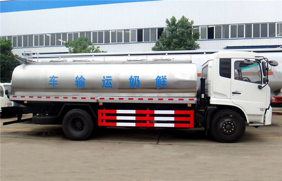 Dongfeng 4X2 Milk Delivery Truck Insulation Milk Truck 10000 Liters Stainless Steel Tank