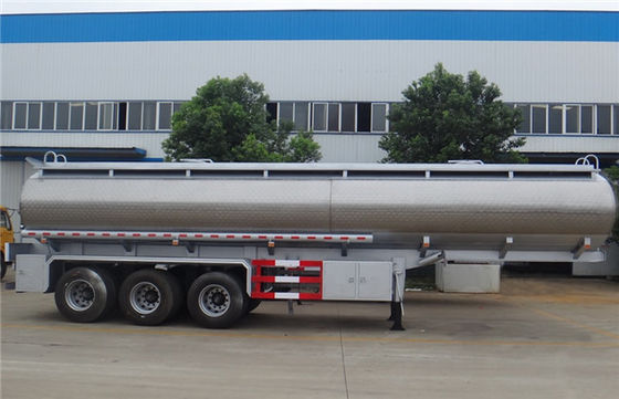 50000 Liters Oil Fuel Delivery Truck Transportation Tank , Fuel Tank Semi Trailer