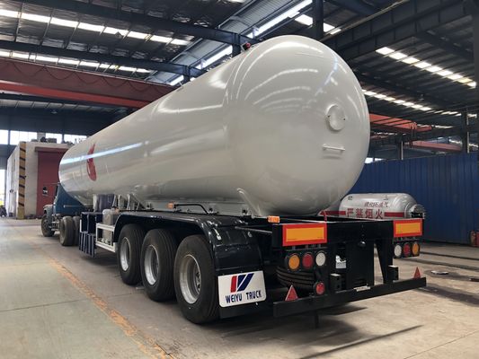 60cbm / 59.52cbm LPG Gas Tanker Truck Mobile Transport Semi - Trailer Truck