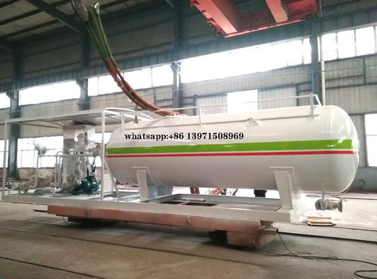 Cylinder Storage Liquid Propane Gas Tank , LPG Skid Station Custom Logo