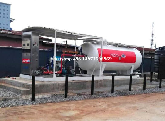 5 cbm 2.5 Ton LPG Storage and Cooking Cylinder Refilling Tanker Plant 5,000 Liter LPG Skid Station