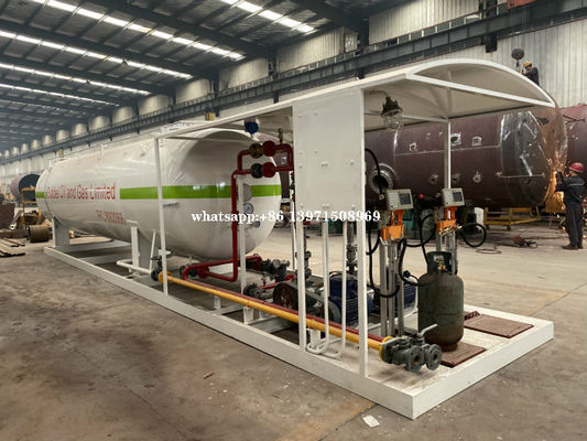 20cbm 20000 Liters Large LPG Storage Tanks High Strength With Dispenser Equipment