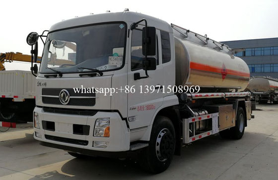 15000 Liters Water Bowser Truck Stainless Steel / Aluminum Alloy Tanker