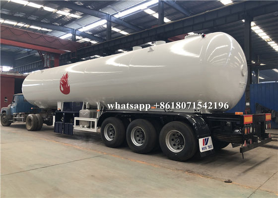 23 Tons Lpg Delivery Truck , Propane Transport Trailer 49.6CBM Capacity
