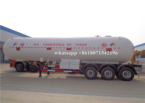 54m3 LPG Propane Delivery Truck 1.0mm Corrosion Allowance 27MT Road Tank Trailer