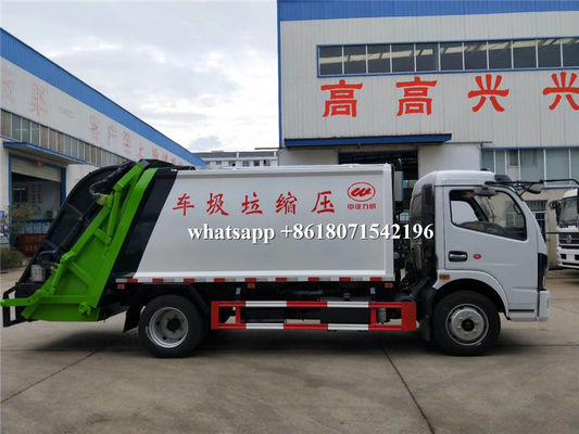 Diesel Fuel Type Garbage Compactor Truck New Condition Rear Discharge Function
