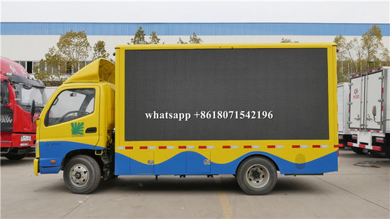 P4 P5 P6 Digital Mobile Advertising Truck 5000 - 7000CD/M2 Brightness With Stage