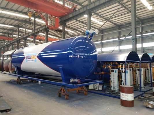50cbm / 50,000L Liquid Propane Gas Bulk Storage and Dispenser Tank Q345R / SA516 LPG Skid Station