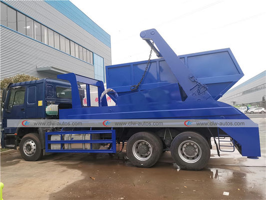 Carbon Steel Bin SINOTRUK 6x4 Waste Removal Trucks