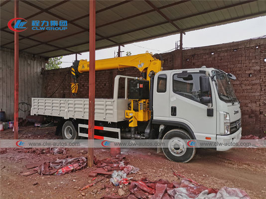 5 Meters Cargo Box Kama 5T Telescopic Crane Truck