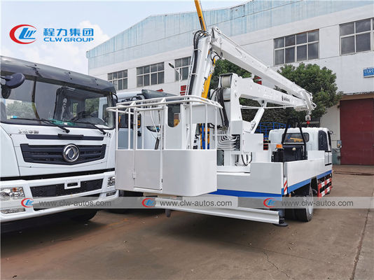 98hp ISUZU 22 Meters Aerial Bucket Truck With Hydraulic Cage