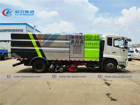 Dongfeng 190hp Vacuum Sweeper Truck With 2000L Water Tank