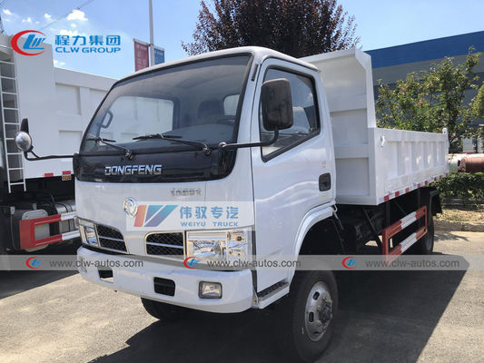 4X4 Full Wheel Driving 5T Dongfeng Dump Truck With Middle Tipping