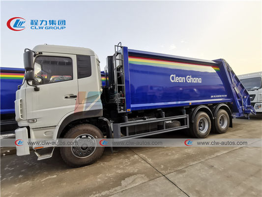 LHD Dongfeng 6X4 20CBM Rear Loader Garbage Compactor Truck