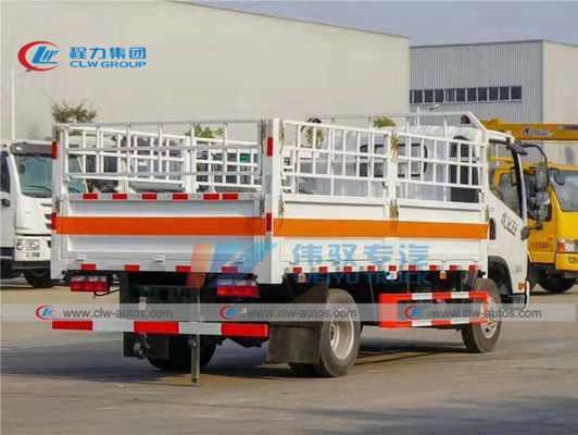 5T FAW Stake Truck For Propane Butane Cylinder Delivery
