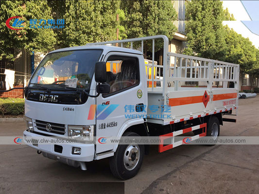 5 Ton Dongfeng LPG Gas Cylinder Delivery Truck With 1 Ton Lifting Platform