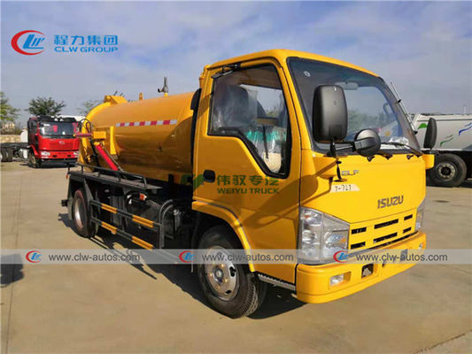 ISUZU 100P Diesel Engine 3000L 3m3 Vacuum Suction Truck
