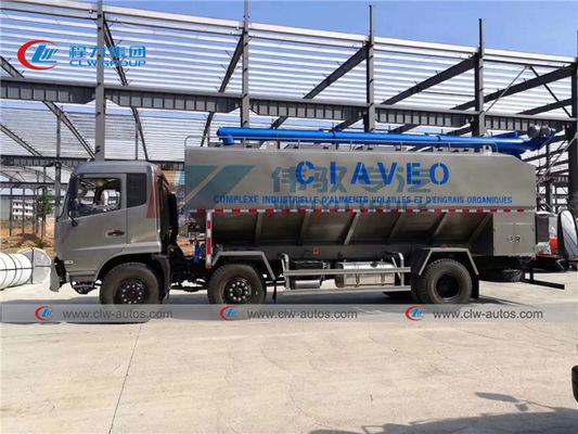 Dongfeng 4*2 30m3 Cattle Feed Truck With 3 Screw Augers