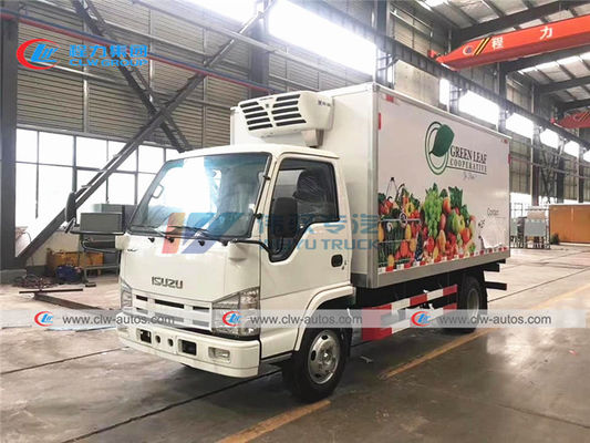 ISUZU 3T 4T Refrigerated Van Truck For Ice Cream Delivery