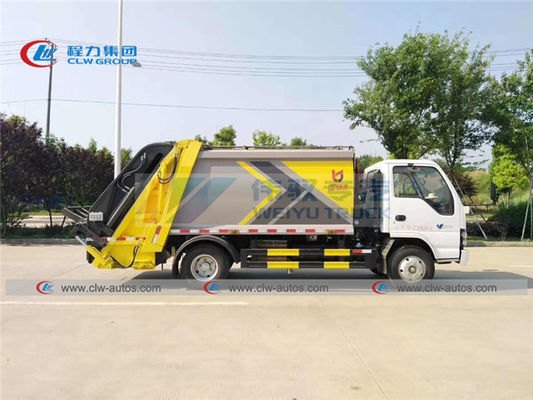 ISUZU 600P 5cbm Hydraulic Garbage Compactor Vehicle