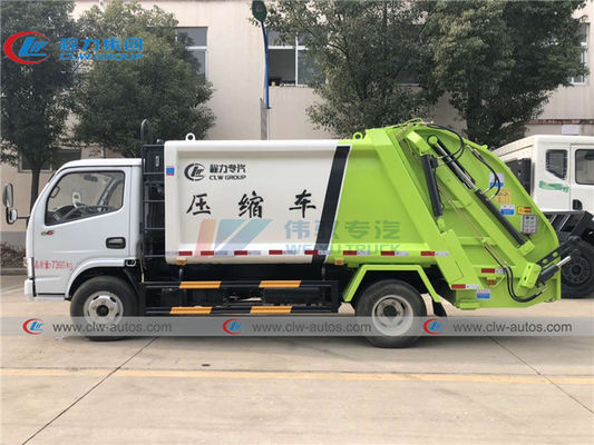 Dongfeng Garbage Compactor Truck , 4X2 6 CBM Carbon Steel Waste Truck