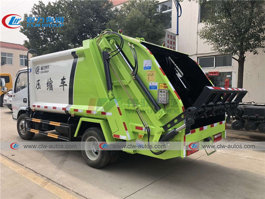 Dongfeng Garbage Compactor Truck , 4X2 6 CBM Carbon Steel Waste Truck