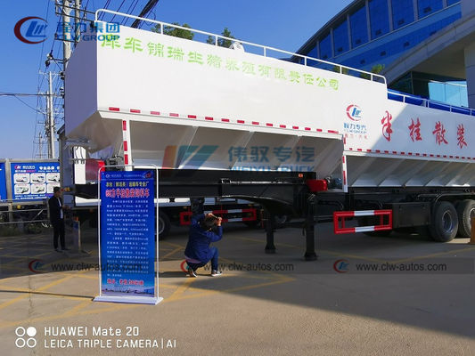 50T 60T FUWA Livestock Feed Transport 3 Axle Semi Trailer