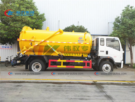 Howo 160HP 8m3 Vacuum Sewage Suction Truck With Diesel Engine