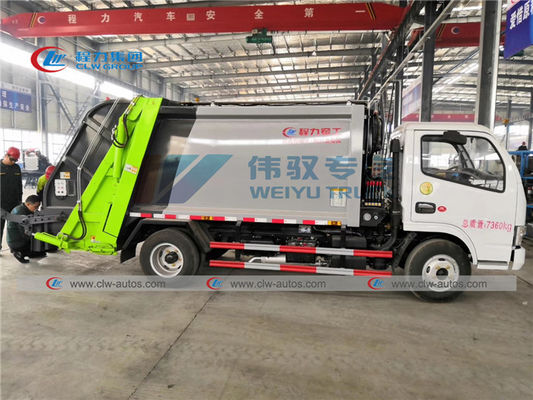 LHD Dongfeng 120HP 5t Compressed Garbage Truck