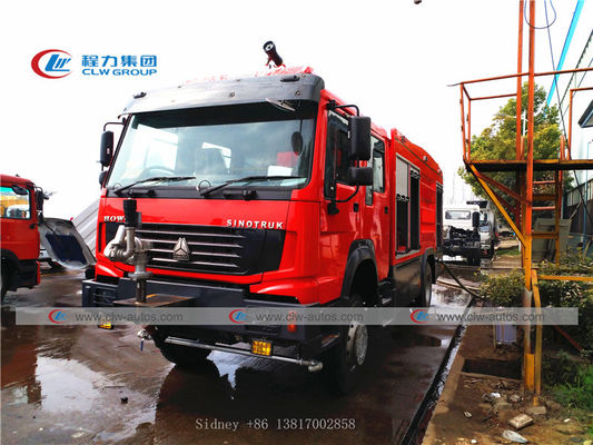 Sinotruk Howo 4X4 Offroad Fire Rescue Truck With Diesel Engine