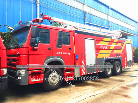 Sinotruk Howo 6X4 Fire Brigade Truck For Oil And Gas Depot