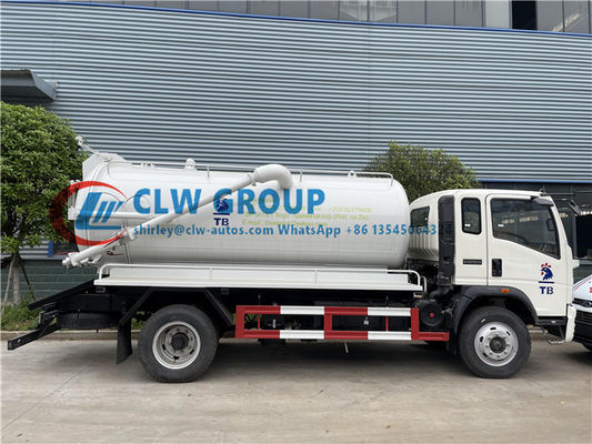 Howo 8 Tons Carbon Steel Vacuum Septic Tanker Truck