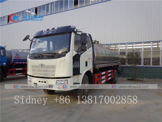 FAW 4X2 8cbm Stainless Steel Fresh Milk Tanker Truck