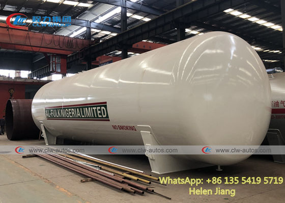 Horizontal Q370R Carbon Steel LPG Storage Tank 120cbm 60t