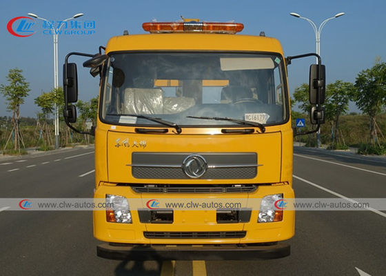 Dongfeng Tianjin 4x2 8T Flatbed Tow Truck With XCMG Crane