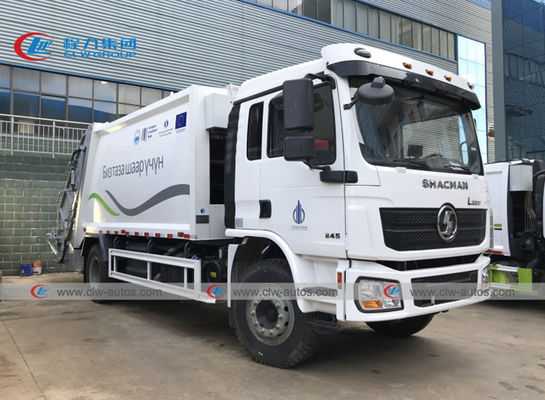 SHACMAN 4x2 6 Wheeler 14 16cbm Rear Loader Compressed Garbage Truck