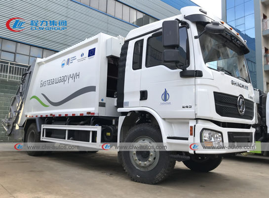 SHACMAN 4x2 6 Wheeler 14 16cbm Rear Loader Compressed Garbage Truck