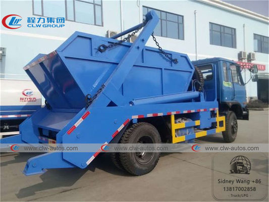 4x2 Dongfeng 4cbm Self Loading Swing Arm Garbage Truck With Hanging Chain