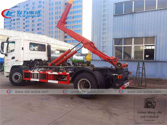 Shacman 10 Ton Hydraulic Hooklift Garbage Truck With 10000L Container 