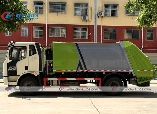 FAW brand  4*2 14m3 Rear Loader Compressed Garbage Truck
